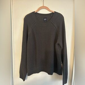 GAP Charcoal Textured Pullover
